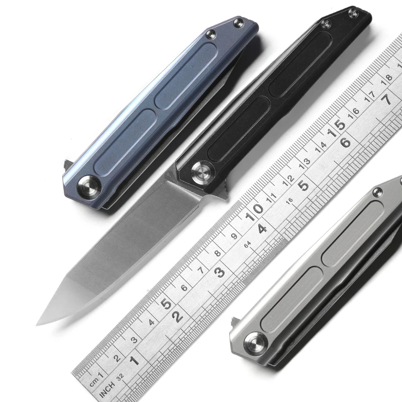 VOUKING TS05 Flipper folding knife D2 blade KVT ball bearing Titanium handle camping hunting outdoor Survival knives EDC tools
VOUKING TS05 Flipper folding knife D2 blade KVT ball bearing Titanium handle camping hunting outdoor Survival knives EDC tools