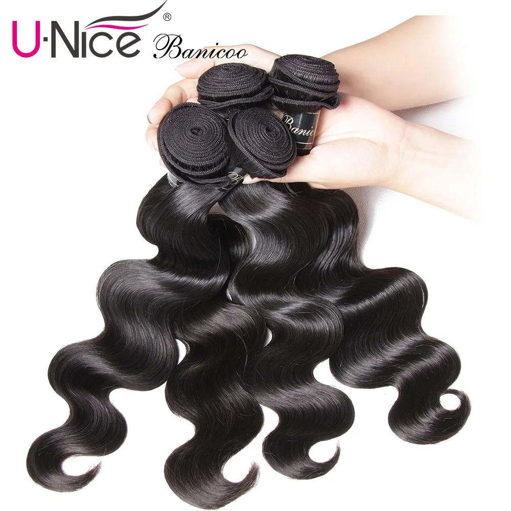 UNice Hair Banicoo Series 10A Raw Virgin Hair Malaysian Body Wave Unprocessed Hair Bundles 1/3/4 Piece Human Hair Extensions
UNice Hair Banicoo Series 10A Raw Virgin Hair Malaysian Body Wave Unprocessed Hair Bundles 1/3/4 Piece Human Hair Extensions