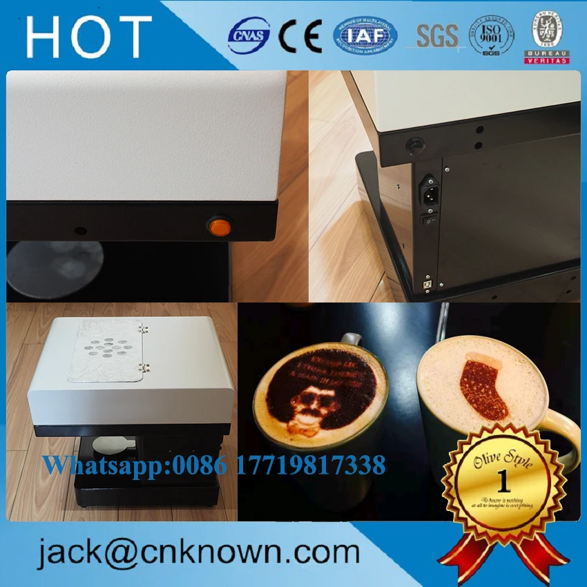 Coffee Printer Milktea Printing Machine with WIFI Flatbed Printer For printing Cake Dessert
Coffee Printer Milktea Printing Machine with WIFI Flatbed Printer For printing Cake Dessert