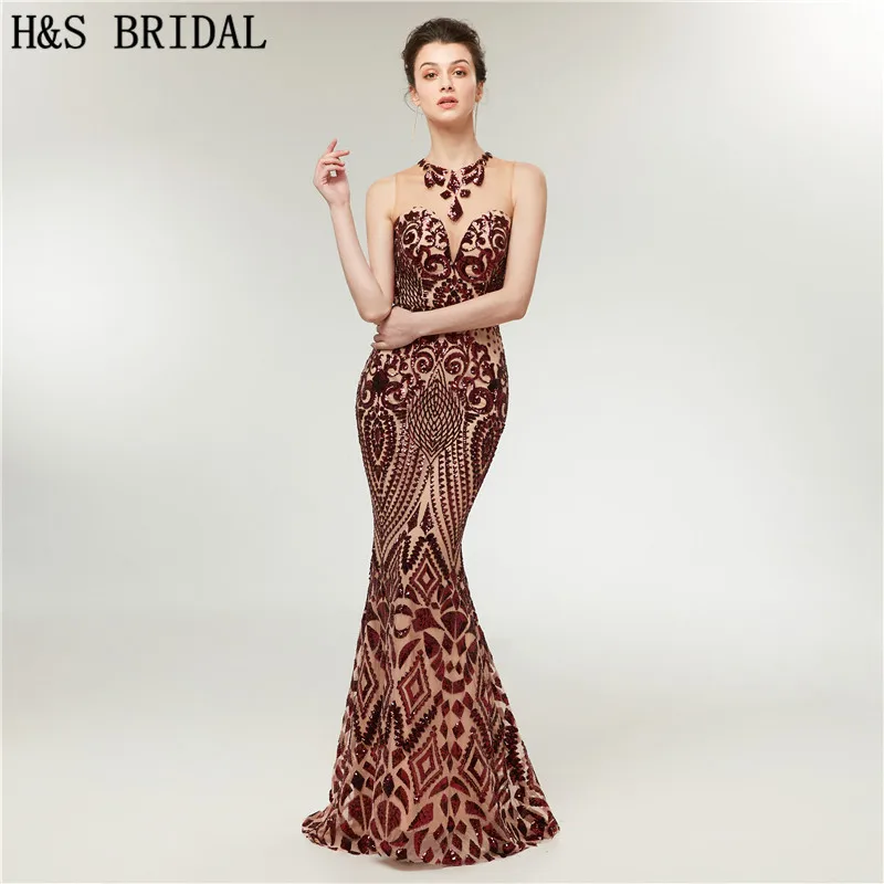 H&S BRIDAL Sheer Neck Sweetheart Evening Dress Mermaid Sequins Lace Evening Gown vestido de festa longo Elegant prom dresses
H&S BRIDAL Sheer Neck Sweetheart Evening Dress Mermaid Sequins Lace Evening Gown vestido de festa longo Elegant prom dresses