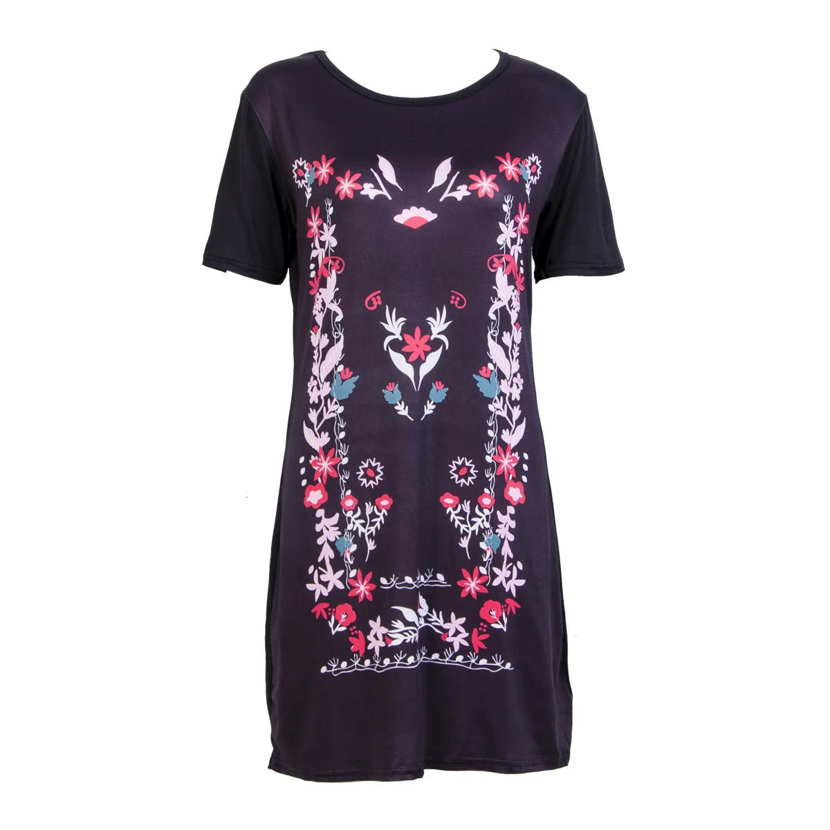 Фото Женское винтажное мини платье с коротким рукавом Коктейльное - купить