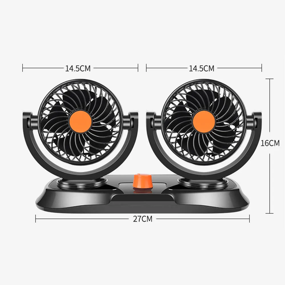 12/24V Double-headed Car Fan All-Round Portable Car Vehicle Truck Air Fan Adjustable Cooler Cooling car-styling
12/24V Double-headed Car Fan All-Round Portable Car Vehicle Truck Air Fan Adjustable Cooler Cooling car-styling