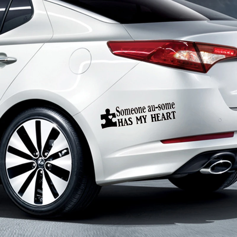 Autism Someone Au-Some Has My Heart Decal Sticker Puzzle Awareness Art Rear Window Car Sticker
Autism Someone Au-Some Has My Heart Decal Sticker Puzzle Awareness Art Rear Window Car Sticker