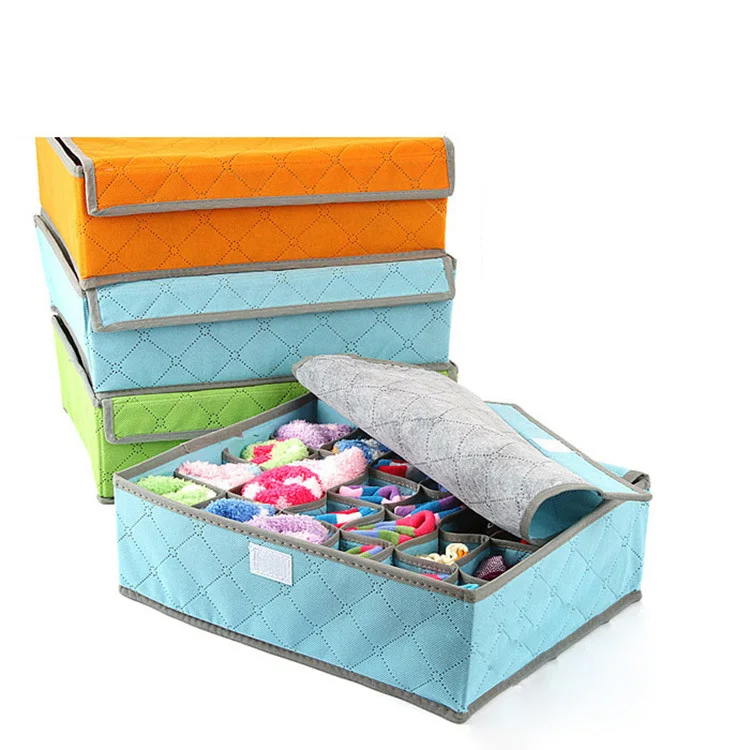 7 plaid storage box Covered zipper underwear Bra Sock storage box Hot sale in the season FC0120
7 plaid storage box Covered zipper underwear Bra Sock storage box Hot sale in the season FC0120