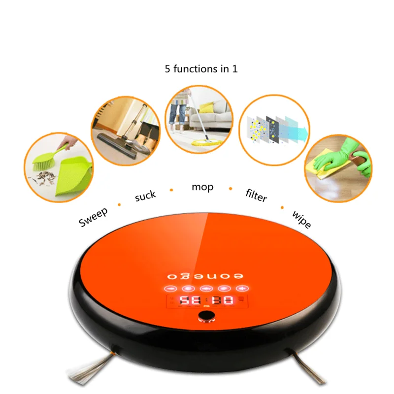 Intelligent Robot Vacuum Cleaner with Suction Dry and Wet Mopping | Бытовая техника