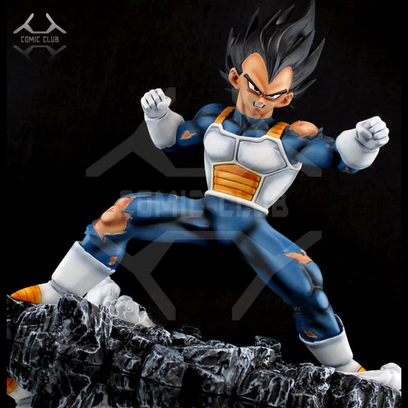 Комиксов клуб Dragon Ball Z 27 см черные волосы Вегета GK Смолы Рис Игрушки для коллекции
