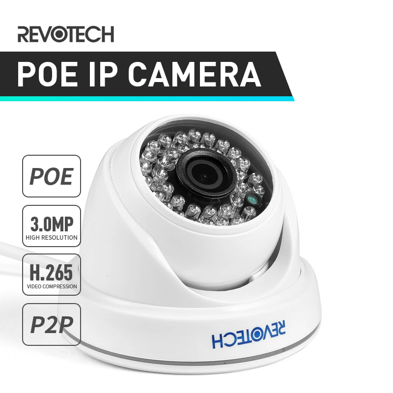 H.265 POE HD 3MP Indoor IP Camera 1296P / 1080P 36 LED IR Dome ONVIF Security Night Vision CCTV Cam Video Surveillance System
H.265 POE HD 3MP Indoor IP Camera 1296P / 1080P 36 LED IR Dome ONVIF Security Night Vision CCTV Cam Video Surveillance System