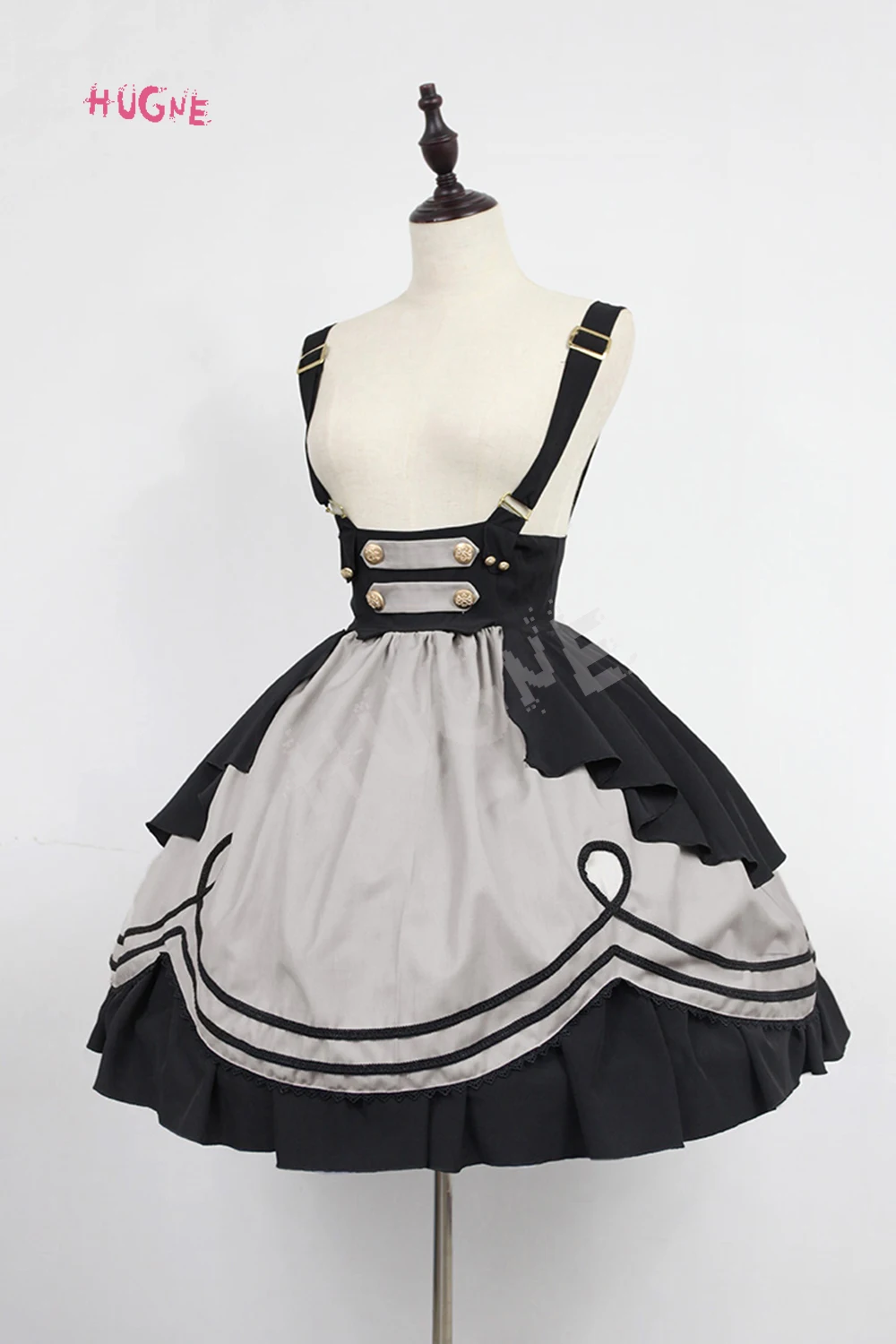 Hugne Classic Striped Lolita Suspender Skirt Idol College Series Short Skirt by Soufflesong
Hugne Classic Striped Lolita Suspender Skirt Idol College Series Short Skirt by Soufflesong