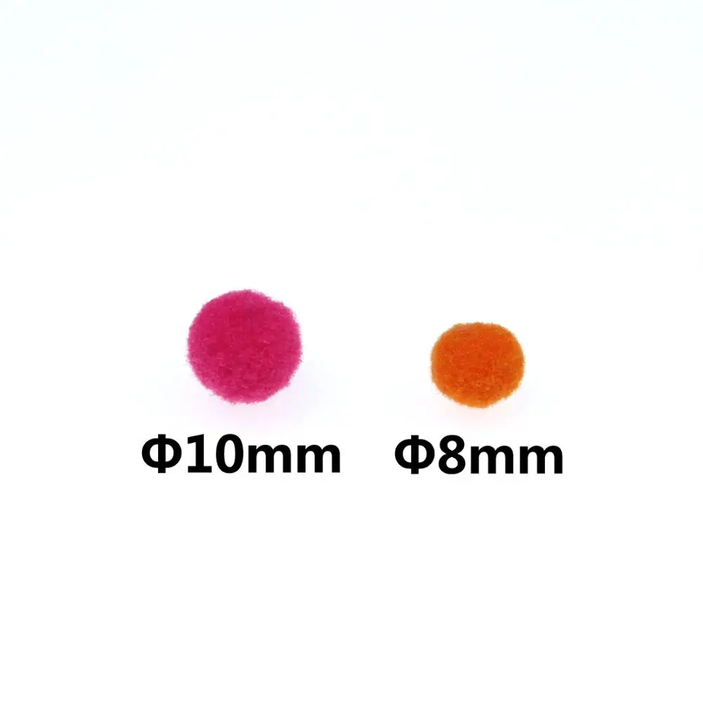 Wifreo 50 шт. 8 мм 10 цветной синтетический материал для вязания мушек икра имитация