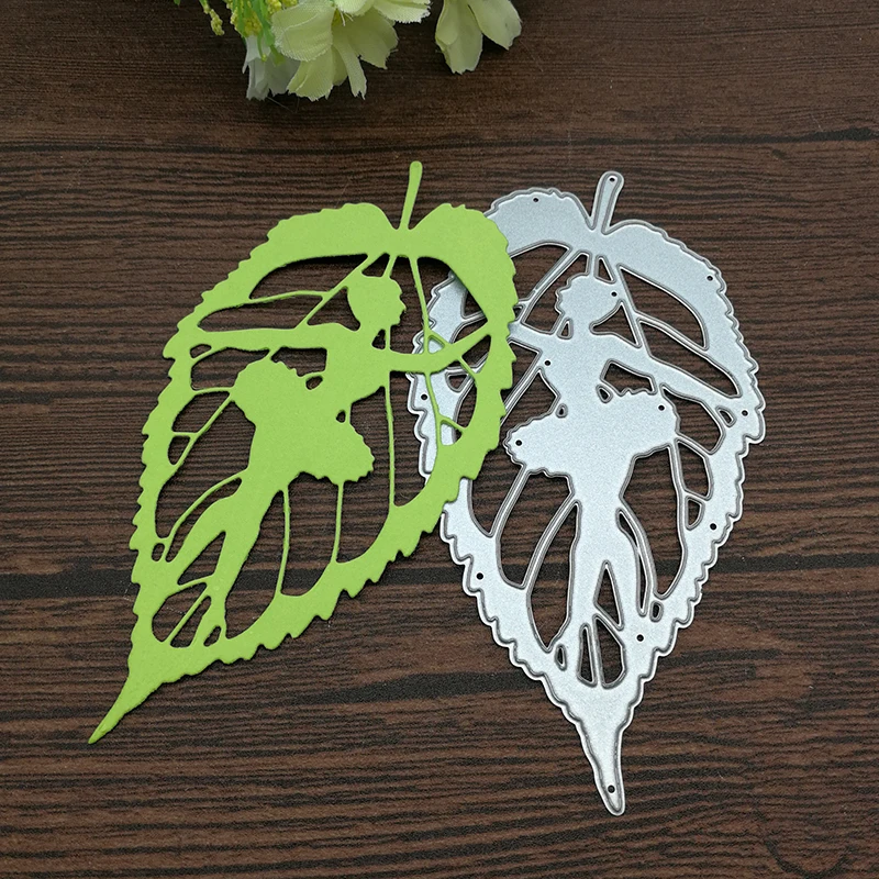 Fairies on Green Leaves Metal Cutting Dies Scrapbooking Nouveau Embossing Decoration Craft Dies Scrapbooking Die Cuts
Fairies on Green Leaves Metal Cutting Dies Scrapbooking Nouveau Embossing Decoration Craft Dies Scrapbooking Die Cuts