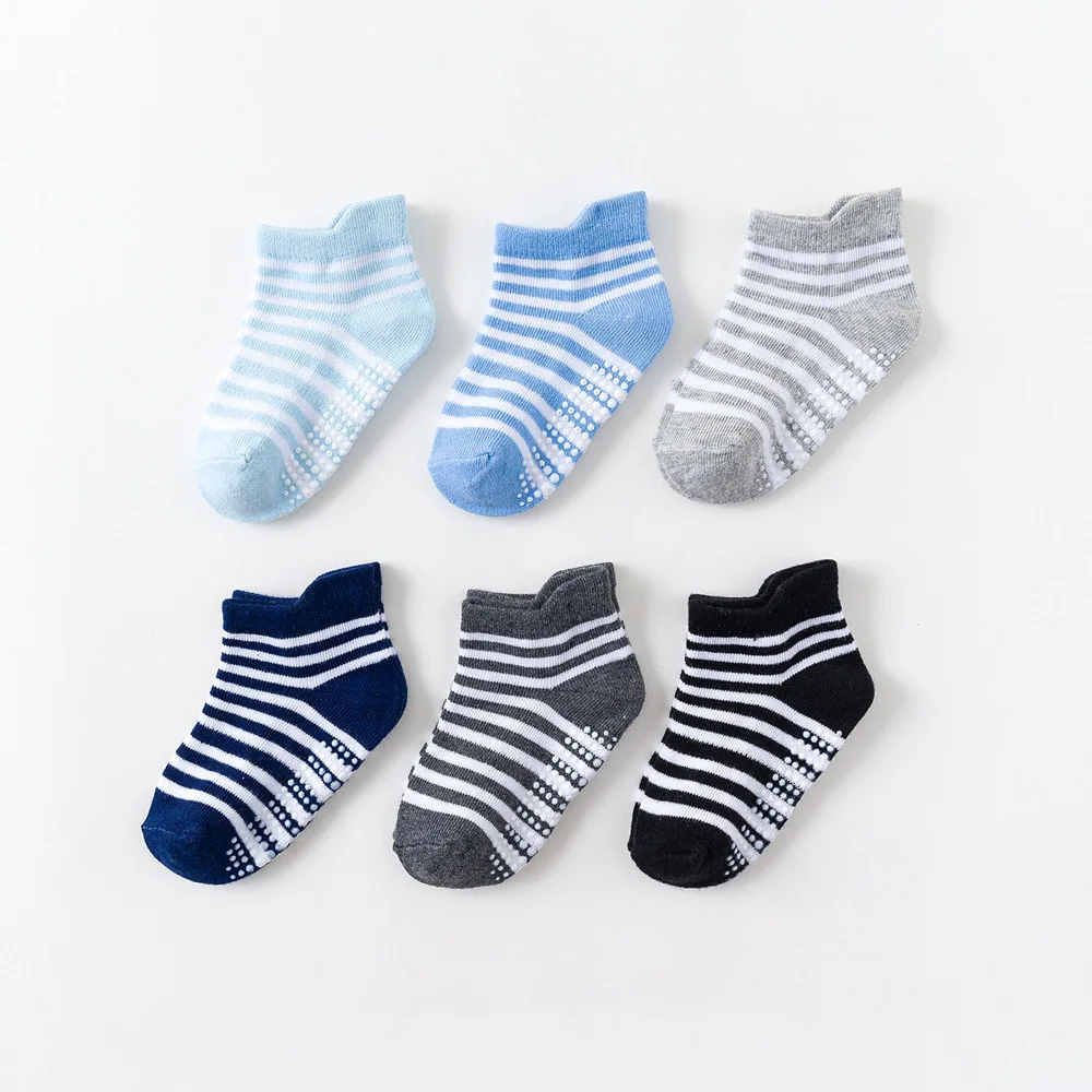 6 Pairs/lot 0 to 6 Yrs Cotton Children's Anti-slip Boat Socks For Boys Girl Low Cut Floor Kid Sock With Rubber Grips Four Season
6 Pairs/lot 0 to 6 Yrs Cotton Children's Anti-slip Boat Socks For Boys Girl Low Cut Floor Kid Sock With Rubber Grips Four Season