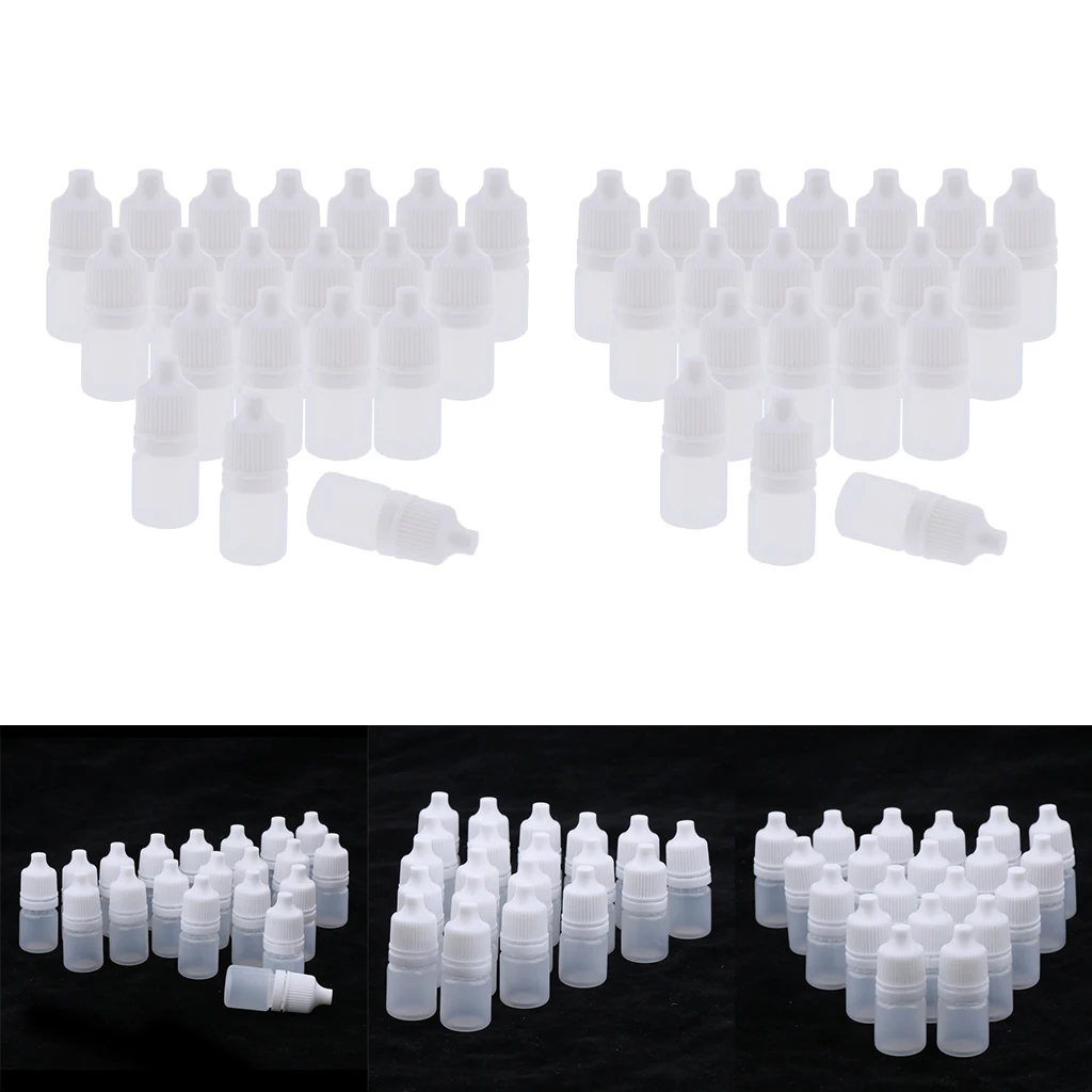40 Pieces 3ml Mini Refillable Empty Eye Drops Makeup Cosmetic Travel Bottles Holder Cases - Size 4x2cm/ 1.6x0.8in
40 Pieces 3ml Mini Refillable Empty Eye Drops Makeup Cosmetic Travel Bottles Holder Cases - Size 4x2cm/ 1.6x0.8in