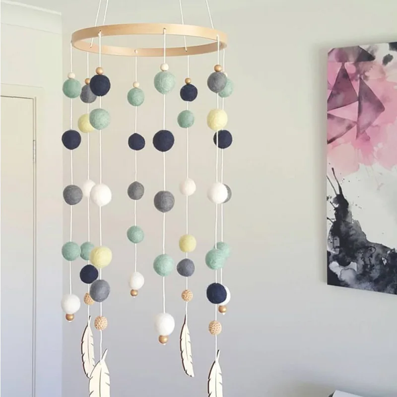 Nordic Wool Ball Wind Chimes Kids Room Wall Hanging Decoration Baby Play Tents String Pendant Home Decorative Photography props
Nordic Wool Ball Wind Chimes Kids Room Wall Hanging Decoration Baby Play Tents String Pendant Home Decorative Photography props