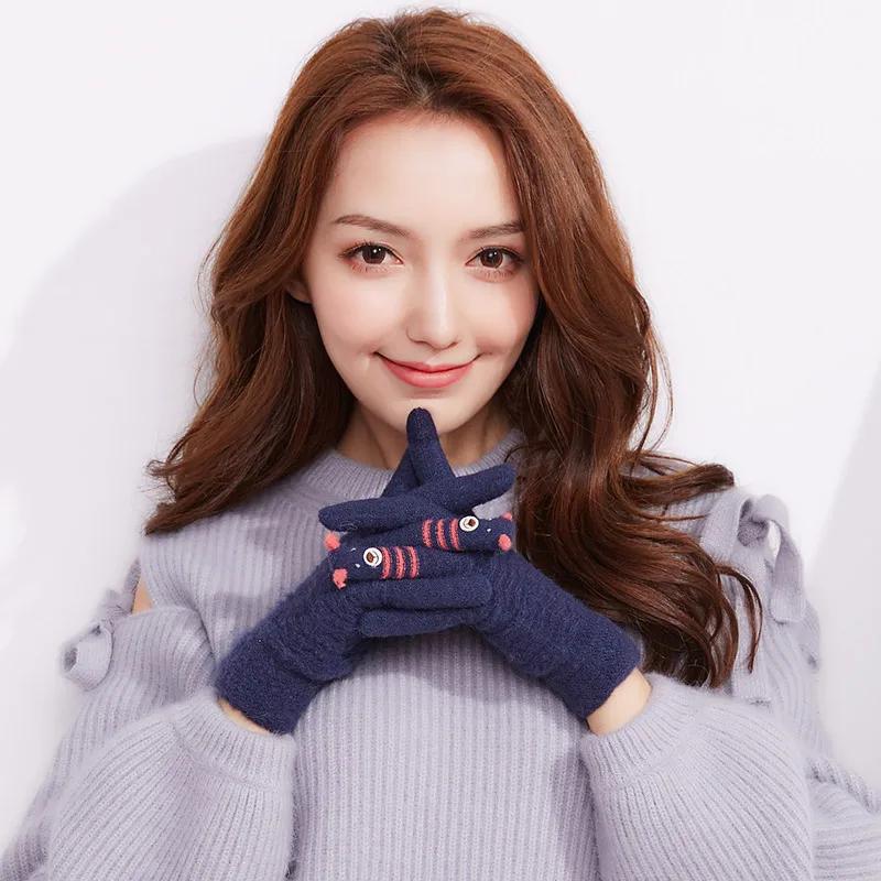 Lovely Touch Screen Knitting Gloves Female Winter Arm Warm Thick Mittens Outdoor Riding Full Finger Glove Gift for Girl Friend
Lovely Touch Screen Knitting Gloves Female Winter Arm Warm Thick Mittens Outdoor Riding Full Finger Glove Gift for Girl Friend