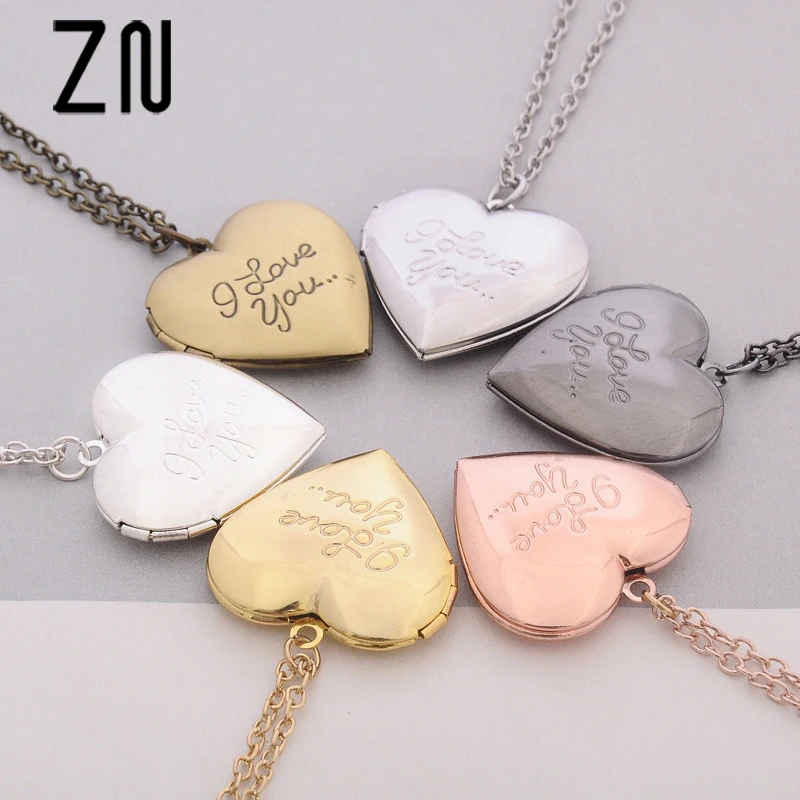 ZN New 6 Colors DIY Love Heart Secret Locket Necklace Pendant Vintage Gift For Lover Couples mothers day gift
ZN New 6 Colors DIY Love Heart Secret Locket Necklace Pendant Vintage Gift For Lover Couples mothers day gift