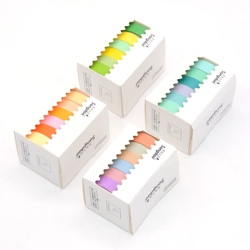 6 Pcs/Set Washi Tape Masking Tapes Stationery Stickers Scrapbooking Cinta Adhesiva Decorativa Bant Candy Korean School Office
6 Pcs/Set Washi Tape Masking Tapes Stationery Stickers Scrapbooking Cinta Adhesiva Decorativa Bant Candy Korean School Office