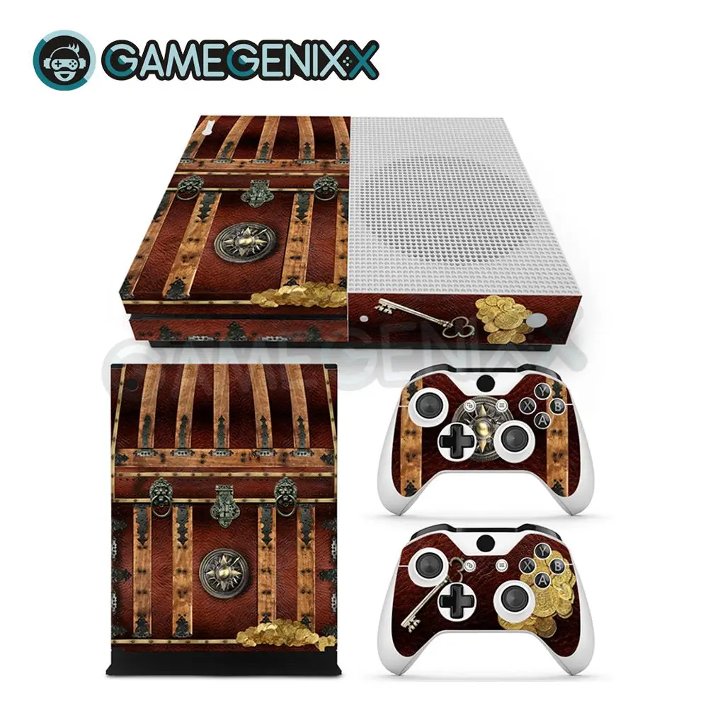 Наклейка на кожу GAMEGENIXX Виниловая наклейка для Xbox One Slim консоль и 2