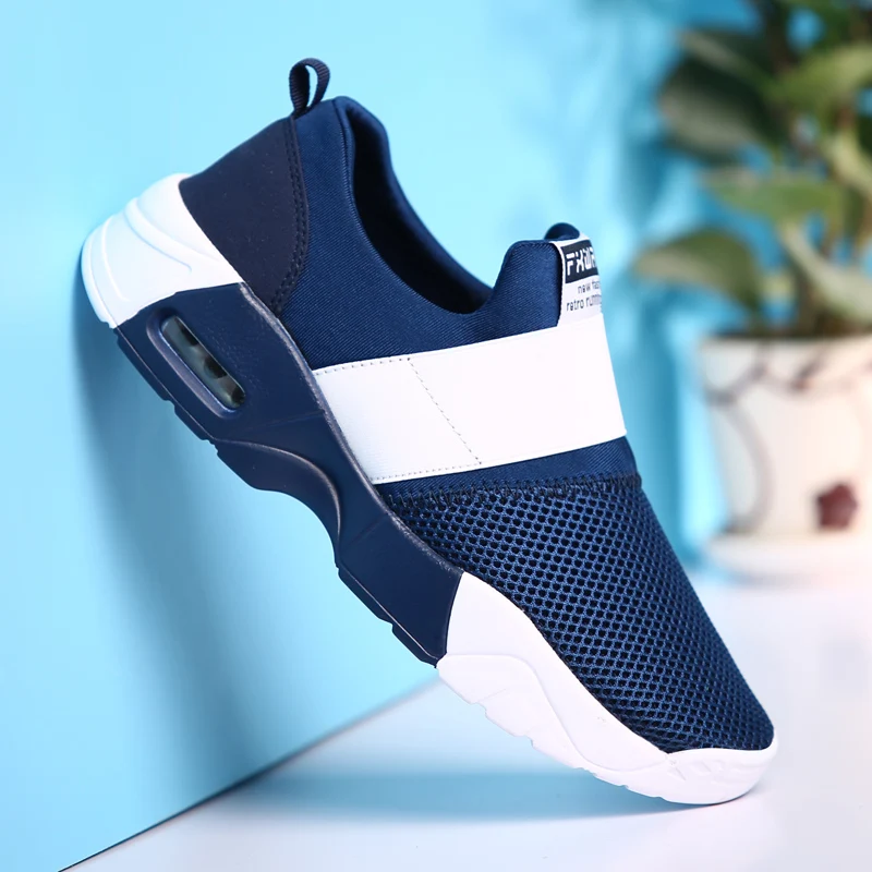 Comfortable Air Sole Walking Shoes for Man Women Unisex Adults Summer Mesh Breathable Sneakers Lovers Slip On | Спорт и развлечения