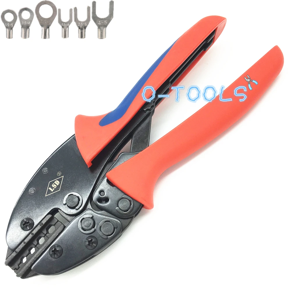 Non-insulated cable terminal lug ratchet crimping tools for naked connector 2/4/6/10mm² crimping plier S-210TX
Non-insulated cable terminal lug ratchet crimping tools for naked connector 2/4/6/10mm² crimping plier S-210TX