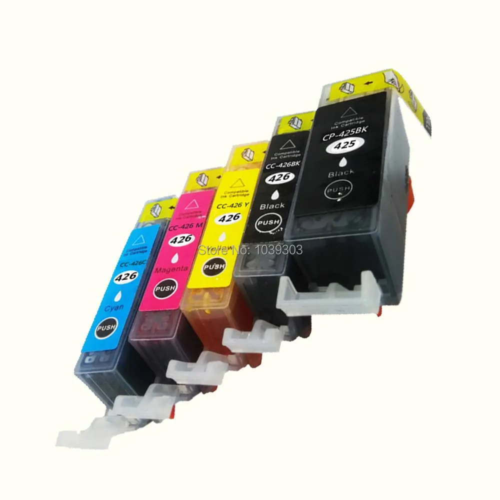 5 PK PGI 425 CLI 426 ink cartridge Compatible For canon PIXMA IP4840 IP4940 IX6540 MG5140 MG5240 MG5340 MX714 MX884 MX894
5 PK PGI 425 CLI 426 ink cartridge Compatible For canon PIXMA IP4840 IP4940 IX6540 MG5140 MG5240 MG5340 MX714 MX884 MX894