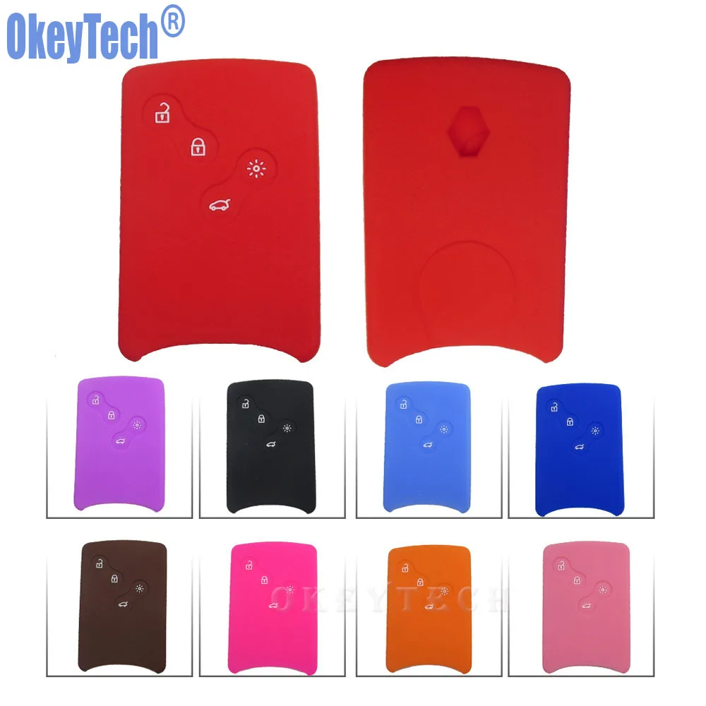 Чехол для ключей OkeyTech, силиконовый, с 4 кнопками, для Renault Clio, Logan, Megane 2, 3, Koleos
Чехол для ключей OkeyTech, силиконовый, с 4 кнопками, для Renault Clio, Logan, Megane 2, 3, Koleos