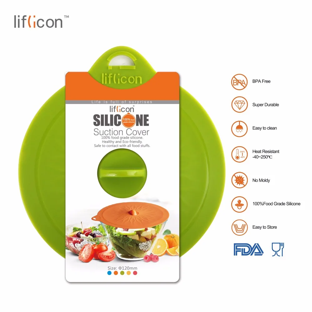 Liflicon 4.72''(120mm) Silicone Suction Cup Lids Anti-dust Glass Lids for Pots Coffee Mug Suction Seal Lid Cap Cooking Pot Cover
Liflicon 4.72''(120mm) Silicone Suction Cup Lids Anti-dust Glass Lids for Pots Coffee Mug Suction Seal Lid Cap Cooking Pot Cover