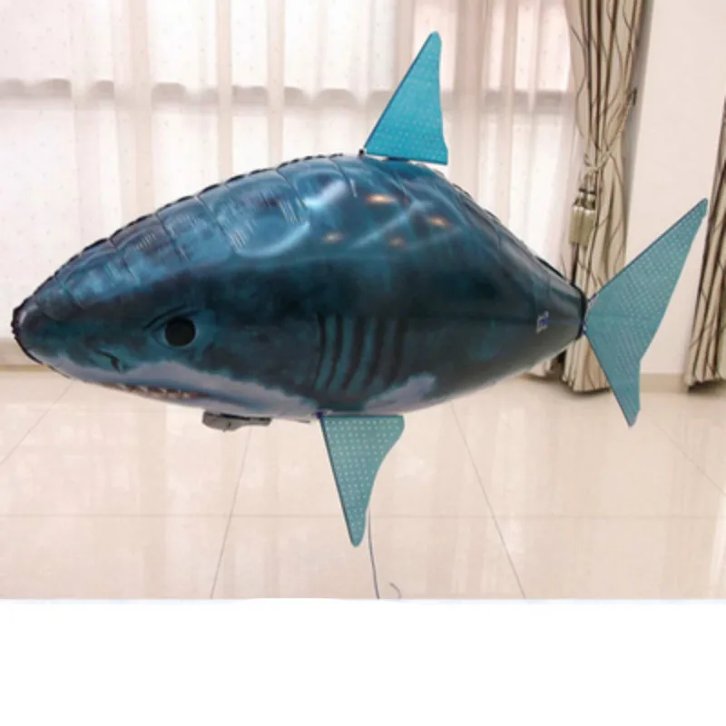 

Retail box package Indoor Infra-red RC Inflatable Balloons Shark Shape Toy,flying in air Blimp Balloon Children's Day Gift