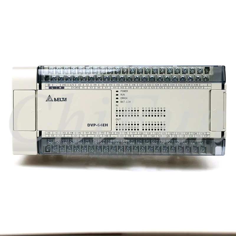 Оригинальный контроллер Delta PLC DVP64EH00T3 DVP64EH00R3, 64 точки, хост 32DI 32DO, в коробке
Оригинальный контроллер Delta PLC DVP64EH00T3 DVP64EH00R3, 64 точки, хост 32DI 32DO, в коробке