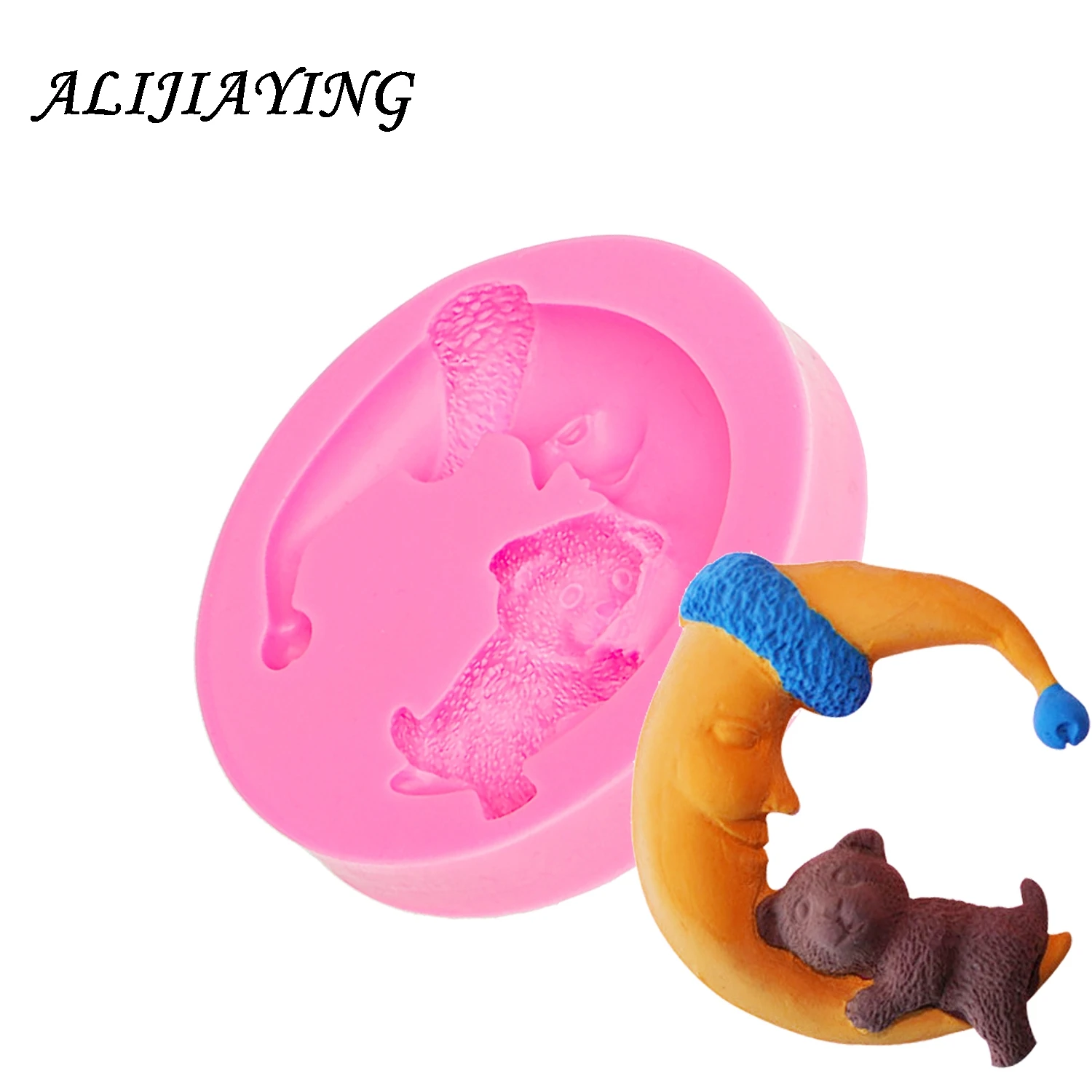 Lovely Moon bear silicone molds cake decorating chocolate mold silicone soap mold kitchen accessories D0001
Lovely Moon bear silicone molds cake decorating chocolate mold silicone soap mold kitchen accessories D0001