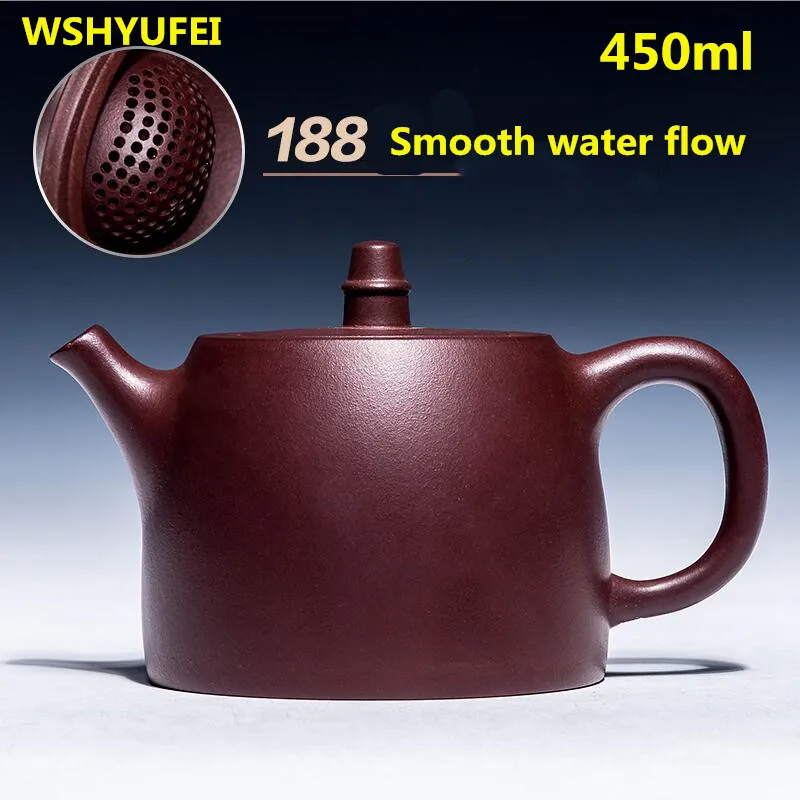 450ml large capacity Yixing Zisha pot handmade large capacity bubble teapot original mine famous set ball hole teaset purple mud
450ml large capacity Yixing Zisha pot handmade large capacity bubble teapot original mine famous set ball hole teaset purple mud