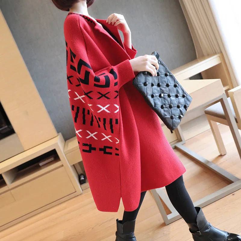2021 autumn and winter new women's long sweater coat female long-sleeved bat sleeve sweater cardigan
2021 autumn and winter new women's long sweater coat female long-sleeved bat sleeve sweater cardigan
