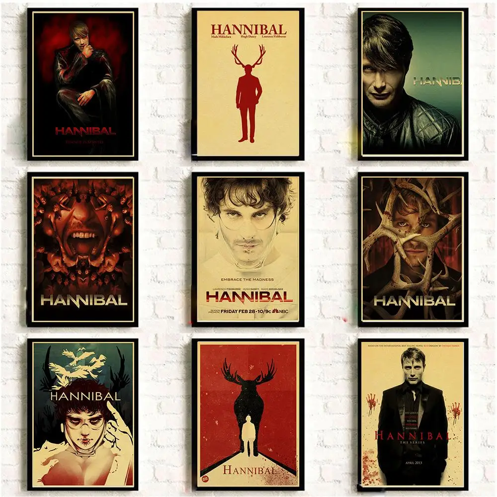 Vintage Hannibal Movie Vintage Posters Art Retro Wall Pictures for Living Room Decor Wall Sticker Kraft Paper Printed Painting
Vintage Hannibal Movie Vintage Posters Art Retro Wall Pictures for Living Room Decor Wall Sticker Kraft Paper Printed Painting