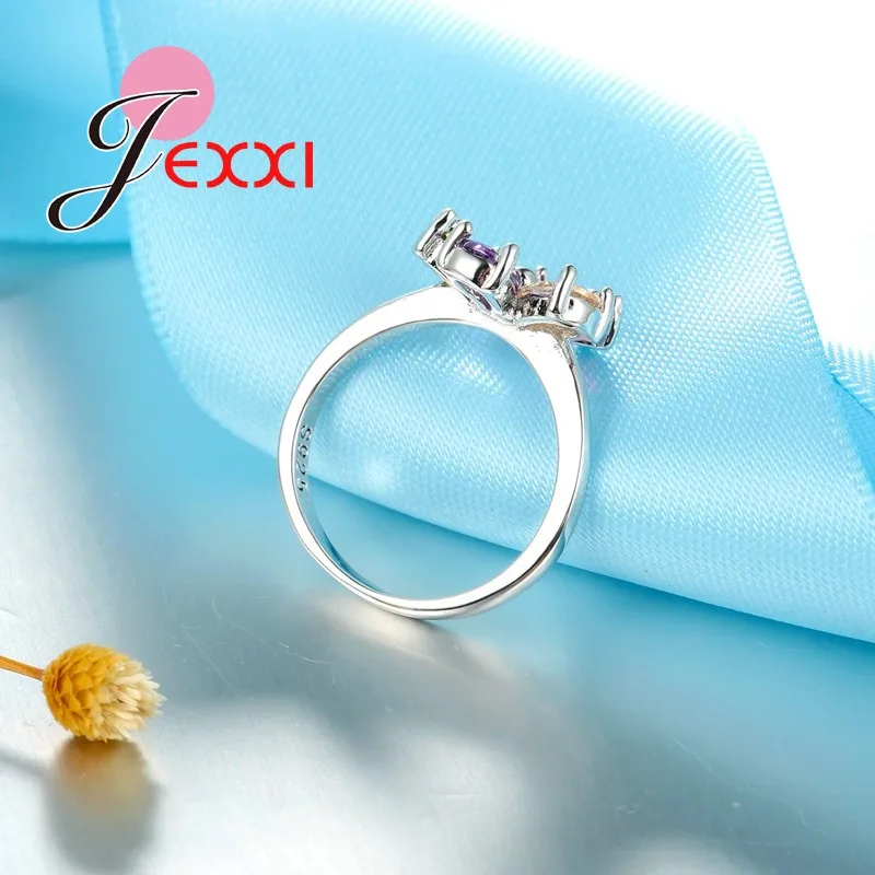 Fashion Water Drop Crystal Colorful Flower Design 925 Sterling Finger Rings for Women Wedding Jewelry
Fashion Water Drop Crystal Colorful Flower Design 925 Sterling Finger Rings for Women Wedding Jewelry