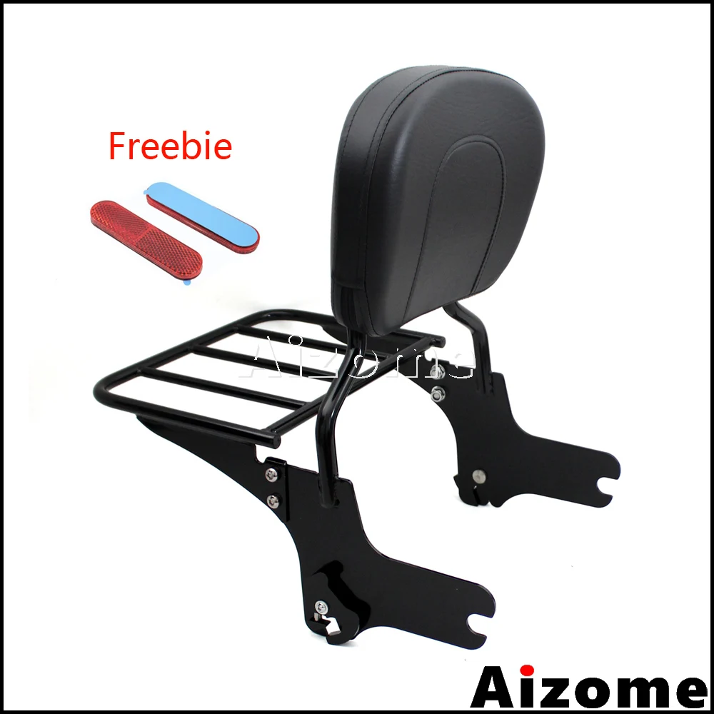 Black Passenger Backrest Sissy Bar Luggage Rack For Harley Road King FLTR FLHX FLHT FLHR Street Glide Road Glide 1997-2008
Black Passenger Backrest Sissy Bar Luggage Rack For Harley Road King FLTR FLHX FLHT FLHR Street Glide Road Glide 1997-2008