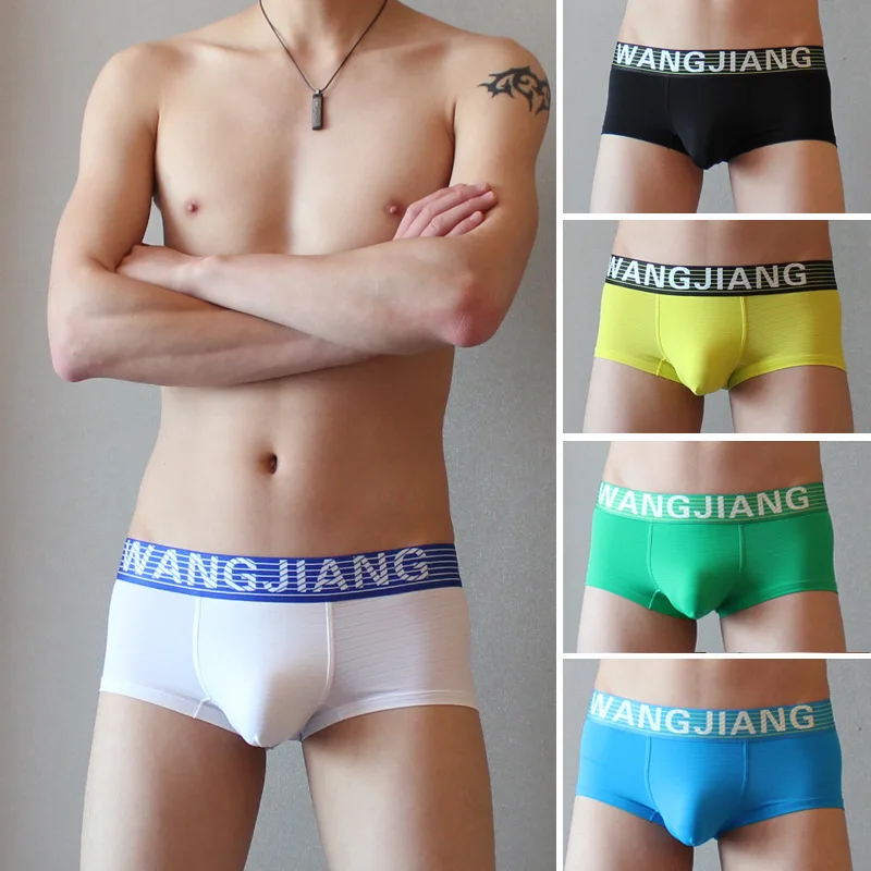 3pcs/lot WJ genuine men's underwear breathable ultra-thin transparent sexy U convex silk men boxer pants Taobao explosion
3pcs/lot WJ genuine men's underwear breathable ultra-thin transparent sexy U convex silk men boxer pants Taobao explosion