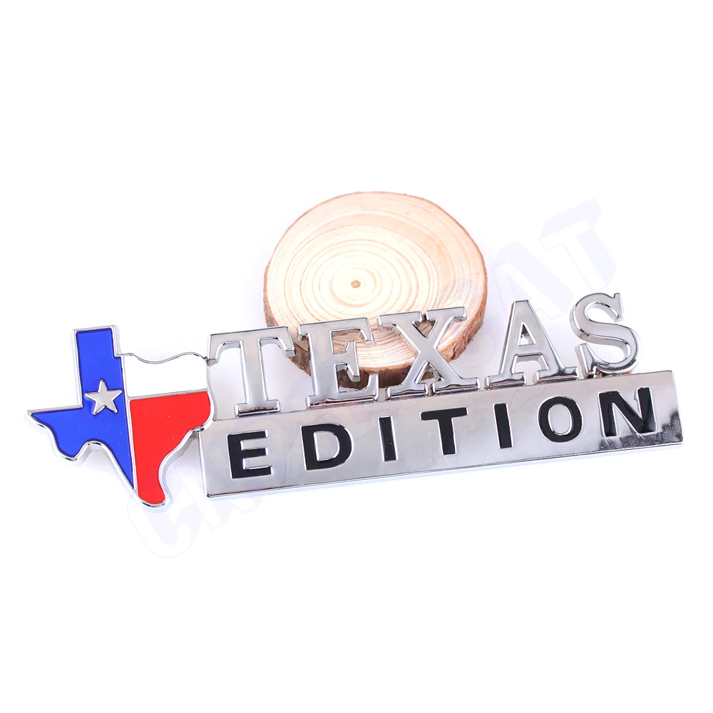 3D TEXAS EDITION Car Aluminum Body Rear Emblem Sticker for Ram 1500 Silverado Titan Tundra F-150 Etc.
3D TEXAS EDITION Car Aluminum Body Rear Emblem Sticker for Ram 1500 Silverado Titan Tundra F-150 Etc.
