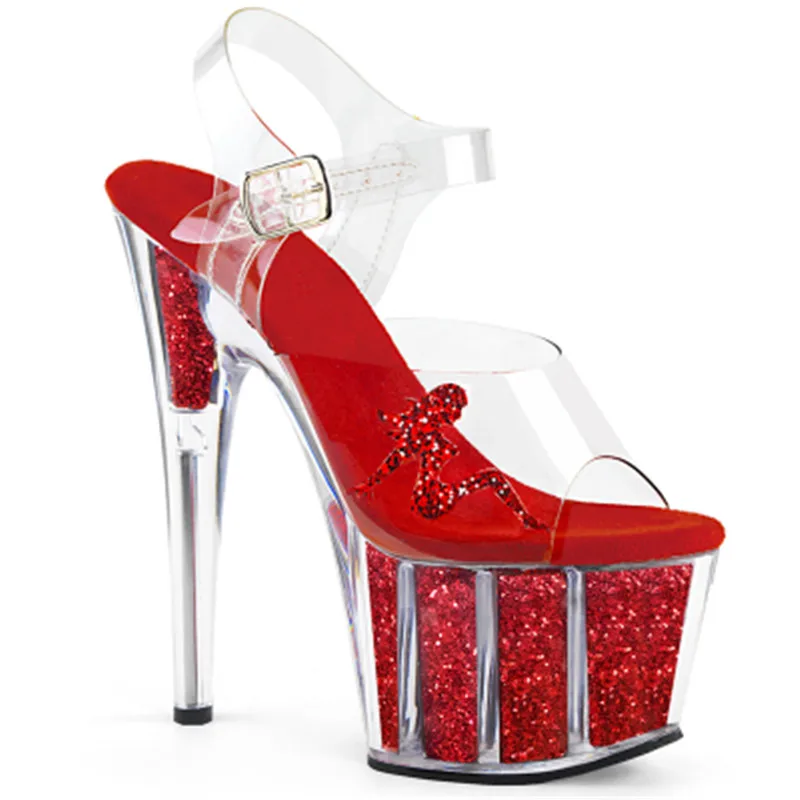 15 cm high heels with crystal sandals, sexy new summer fashion nightclub show thin sandals
15 cm high heels with crystal sandals, sexy new summer fashion nightclub show thin sandals