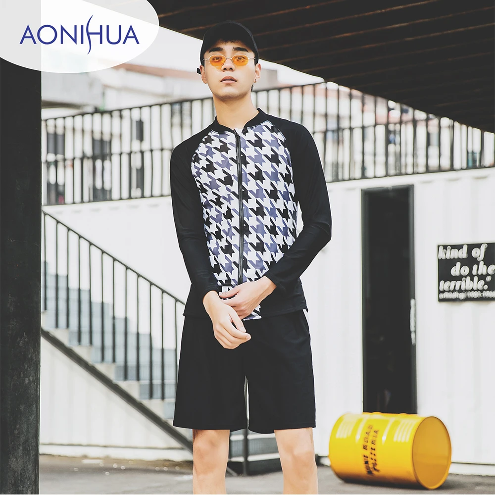 Aonihua Men's Swimming Trunks For Swimming Long Sleeve Sport Two Piece Swimsuit With Shorts For Teenagers M-3XL 1935
Aonihua Men's Swimming Trunks For Swimming Long Sleeve Sport Two Piece Swimsuit With Shorts For Teenagers M-3XL 1935