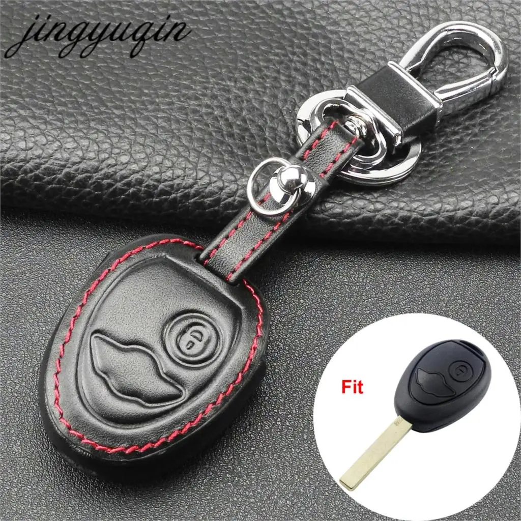 jingyuqin Leather Fob Key Cover For BMW Mini Cooper R50 R53 2 Buttons Remote Car Key Case Protector Holder 
jingyuqin Leather Fob Key Cover For BMW Mini Cooper R50 R53 2 Buttons Remote Car Key Case Protector Holder