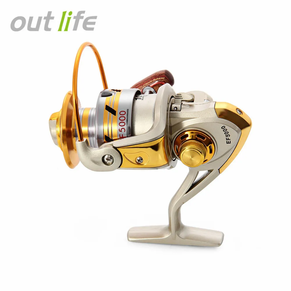 Outlife EF1000-7000 10BB 5.2: 1 давильные Рыболовные Катушки Fly колесо для свежий/соленой воды