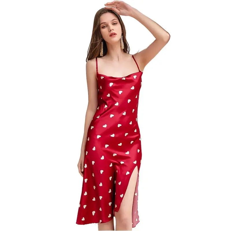 2019 Summer Women Night Dress Plus Size Satin Silk Nightgown Female Sleeveless Long Nightdress Sleepwear Sexy Woman Night Gown
2019 Summer Women Night Dress Plus Size Satin Silk Nightgown Female Sleeveless Long Nightdress Sleepwear Sexy Woman Night Gown