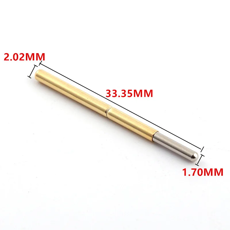 10000PCS Copper Nickel Plated Electronic Probe Pin P125-J Pin Total Length 33.35mm Spring Test Probe Test Accessories
10000PCS Copper Nickel Plated Electronic Probe Pin P125-J Pin Total Length 33.35mm Spring Test Probe Test Accessories
