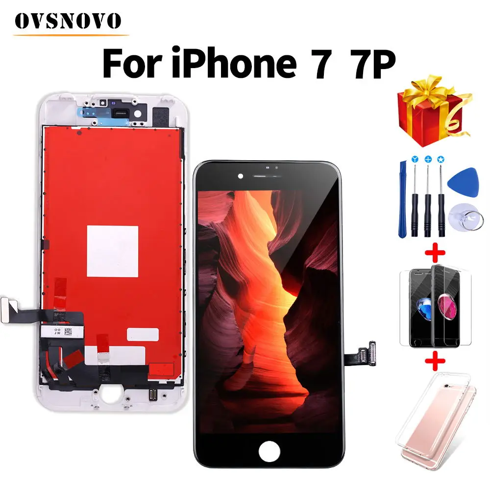 3D Touch LCD For iPhone 7 7 Plus Display Screen Replacement Digitizer Assembly For iPhone 8 8 Plus+Tools&Protective Glass&Case
3D Touch LCD For iPhone 7 7 Plus Display Screen Replacement Digitizer Assembly For iPhone 8 8 Plus+Tools&Protective Glass&Case