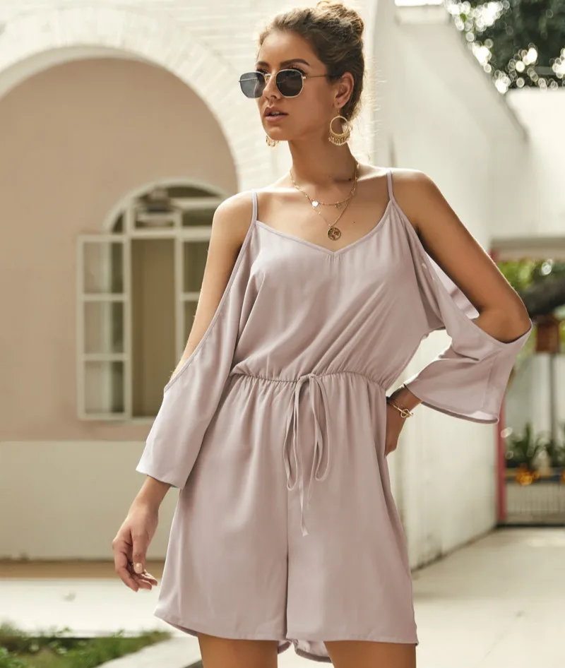 Summer 2019 Female Sexy Strap Off Shoulder Silid Sexy Rompers Women Beach Loose Playsuit Jumpsuit Overalls
Summer 2019 Female Sexy Strap Off Shoulder Silid Sexy Rompers Women Beach Loose Playsuit Jumpsuit Overalls