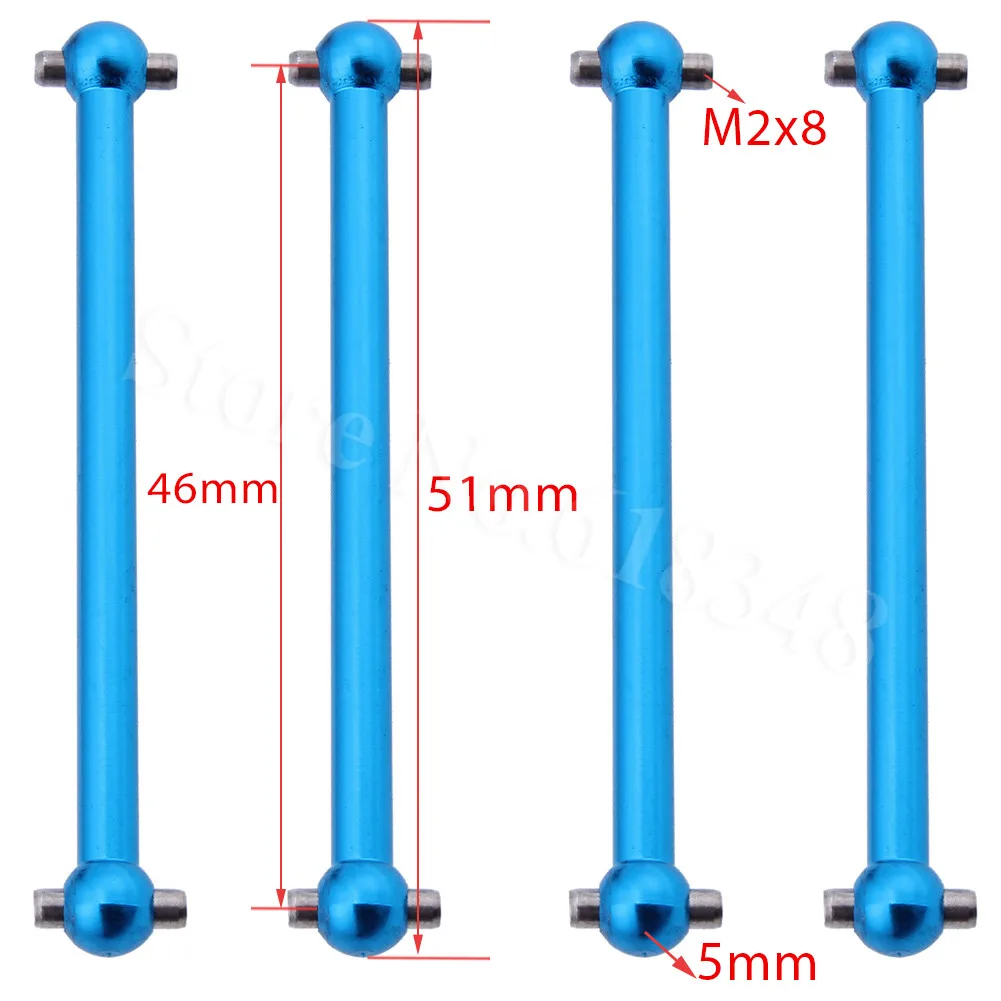 4cs/Lot Wltoys A949 Metal Parts Aluminum Dogbone 51.3x8mm Front Rear A959-07 For 1/18 Rally Car
4cs/Lot Wltoys A949 Metal Parts Aluminum Dogbone 51.3x8mm Front Rear A959-07 For 1/18 Rally Car