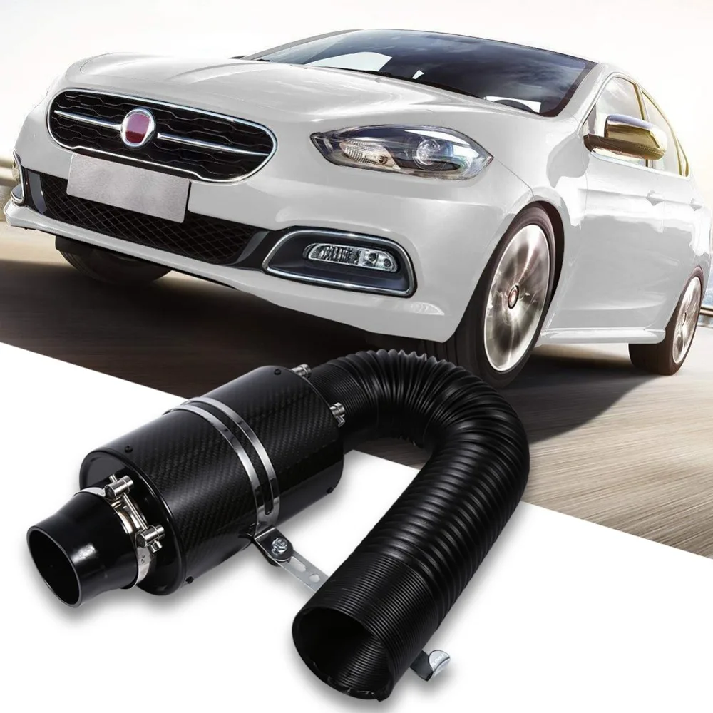 3inch Universal Carbon Fibre Car Cold Air Filter Feed Enclosed Intake Induction Pipe Hose Bracket Kit for Most of Car Tool
3inch Universal Carbon Fibre Car Cold Air Filter Feed Enclosed Intake Induction Pipe Hose Bracket Kit for Most of Car Tool
