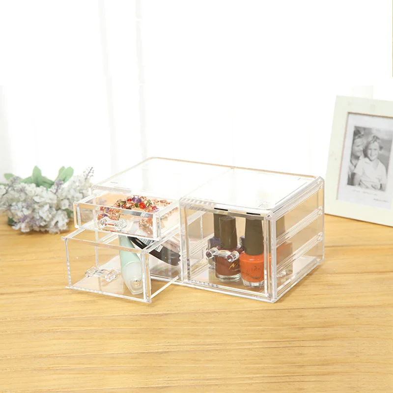 ClearAcrylic Drawer Jewelry Cosmetic Organizer Make Up Organizer Holder Box Case Makeup Lipstick Nail Polish Storage Box Plastic
ClearAcrylic Drawer Jewelry Cosmetic Organizer Make Up Organizer Holder Box Case Makeup Lipstick Nail Polish Storage Box Plastic