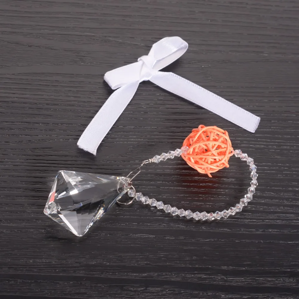 Оптовая продажа розовый кристалл окно Висячие Sepak Takraw DIY ротанговый шар украшения