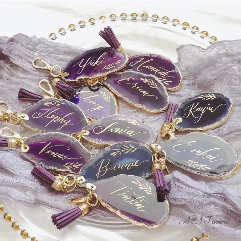 1pcs lot Unique Custom name Agate Keychain Birthday gifts Bridal party Maid of honor Personalized Wedding Bridesmaid gift
1pcs lot Unique Custom name Agate Keychain Birthday gifts Bridal party Maid of honor Personalized Wedding Bridesmaid gift