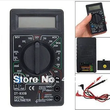 DT-830B Digital Multimeter Electrical AC DC Ammeter Voltmeter Ohm Tester Meter 750/1000V Amp Volt Ohm Tester Meter
DT-830B Digital Multimeter Electrical AC DC Ammeter Voltmeter Ohm Tester Meter 750/1000V Amp Volt Ohm Tester Meter